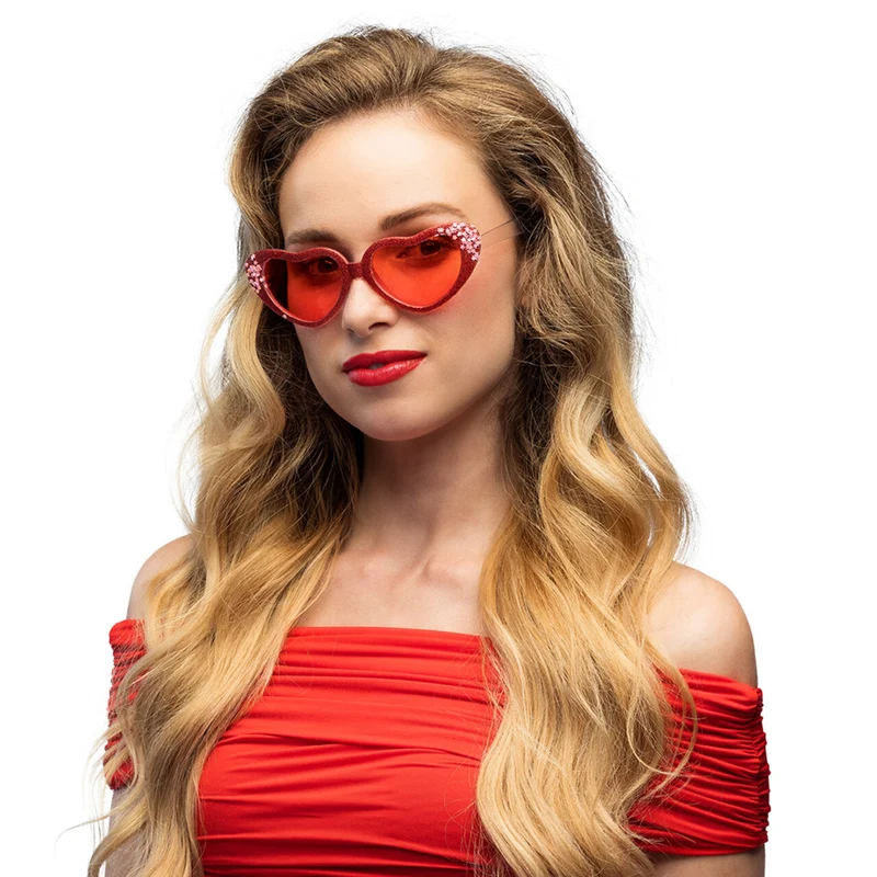 Hart Vol Glitter Bril