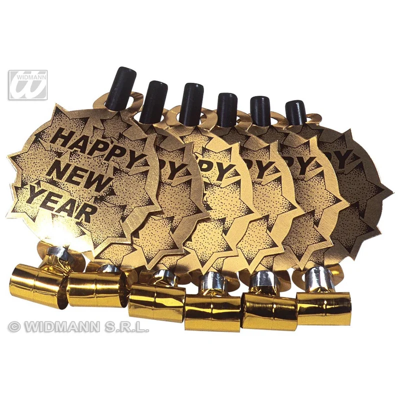 6 Happy New Year Roltongen Goud