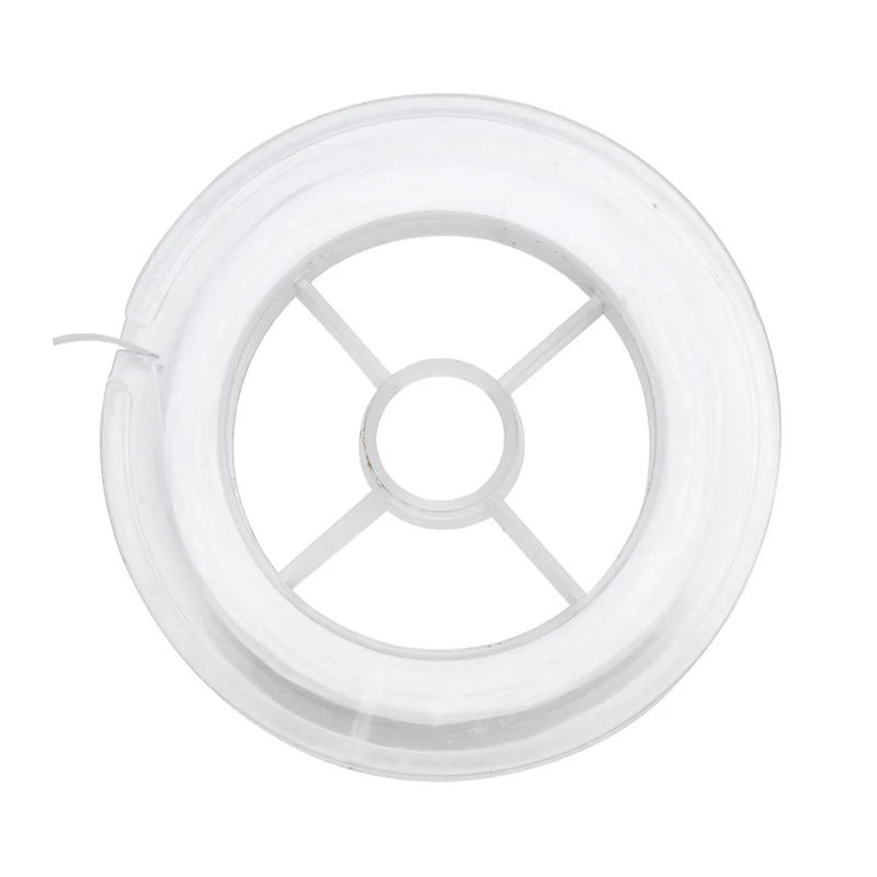 Elastisch nylondraad - 30 meter - 1 mm - wit