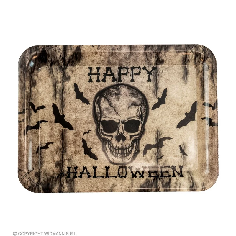 Dienblad Happy Halloween Schedel