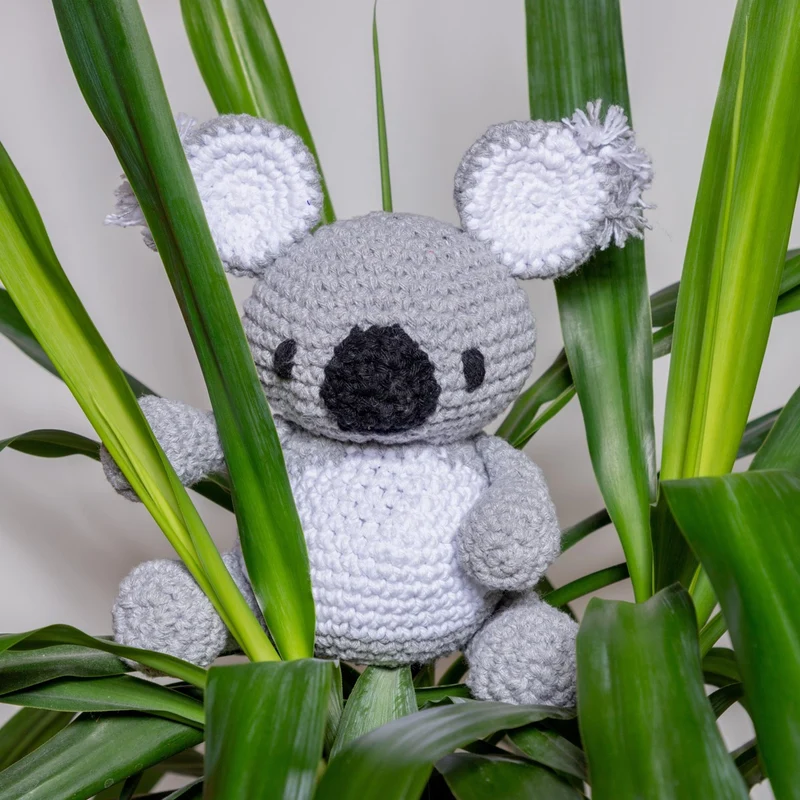 Hoooked DIY kit - Koala Sidney - gris