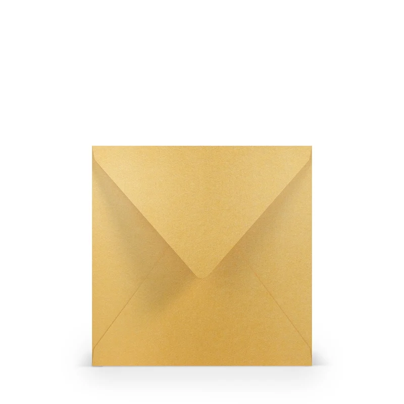 Enveloppen vierkant - 5 stuks - goud