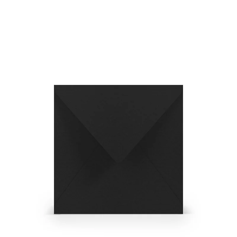 Enveloppen vierkant - 5 stuks - zwart