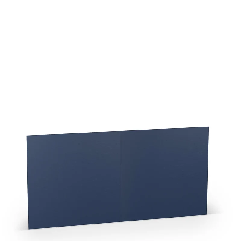 Kaarten vierkant - 5 stuks - blauw