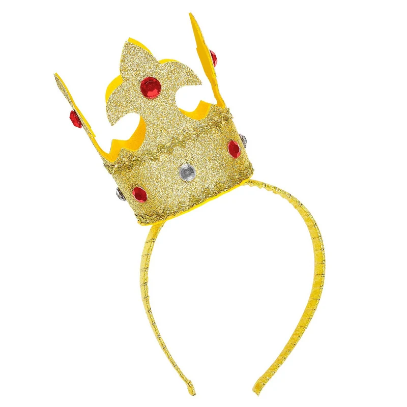 Koning Midas Hoofdband Met Mini Kroon Goud