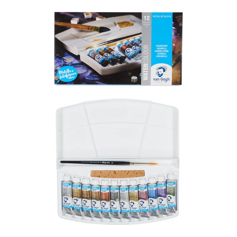 van Gogh aquarelverf - set - 10 ml - 12 tubes specialty colours