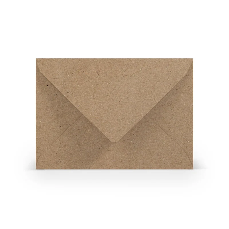 Enveloppen C6 - 5 stuks - kraft