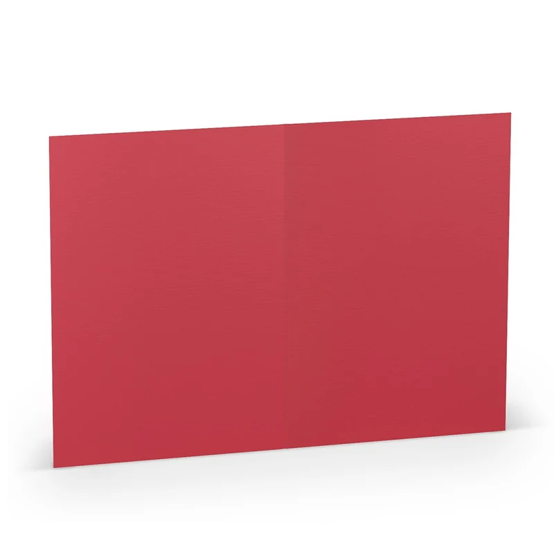 Kaarten A6 - 5 stuks - rood