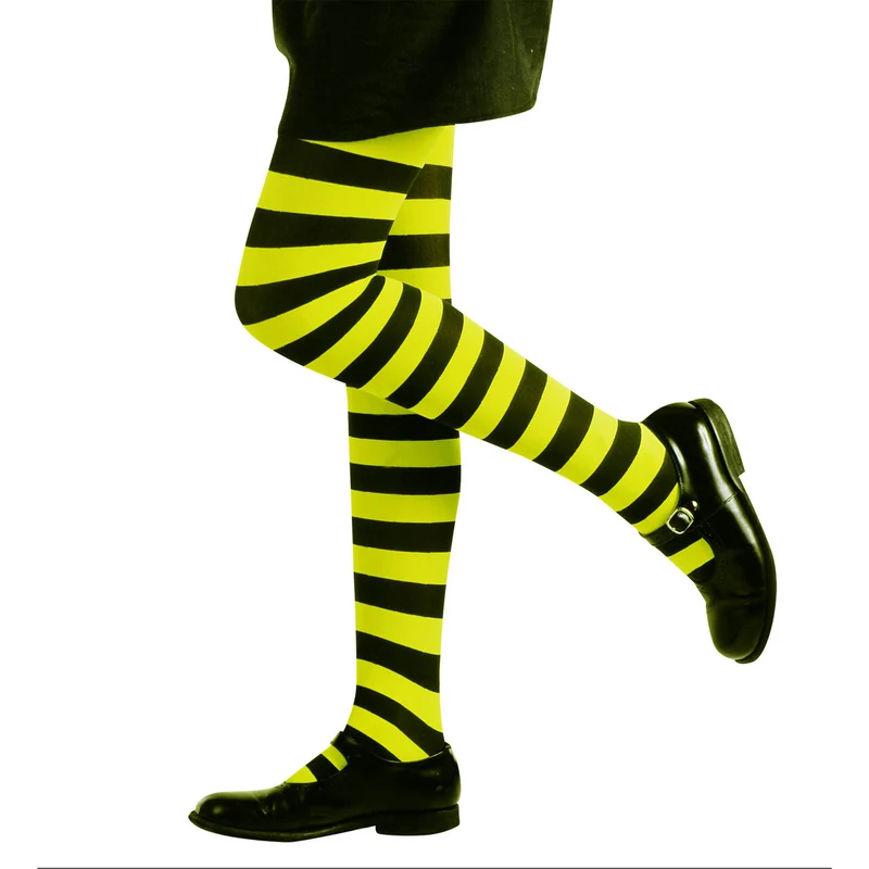 Gestreepte Kinderpanty Groen / Zwart