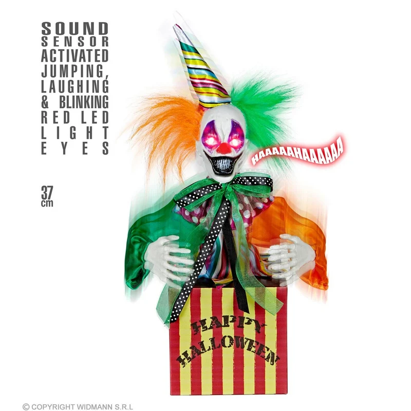 Schrikwekkende Clown In Een Doosje