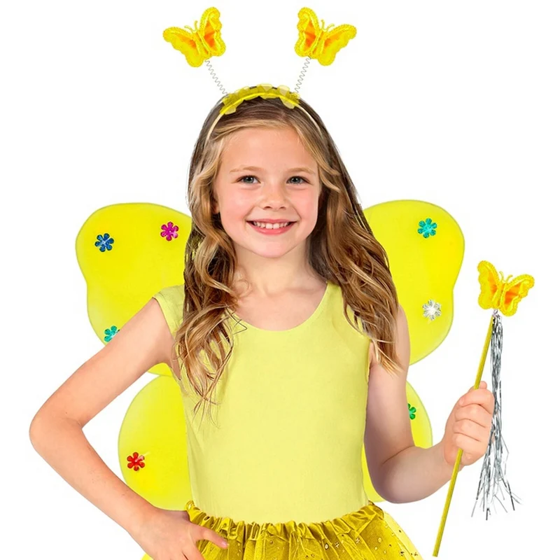 Gele Vlinder Sterrenfee Set