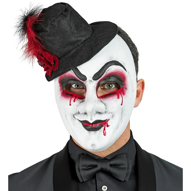 Masker Bleeding Man Met Hoed