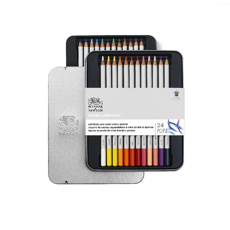 Winsor & Newton Studio - aquarelpotloden - 24 stuks