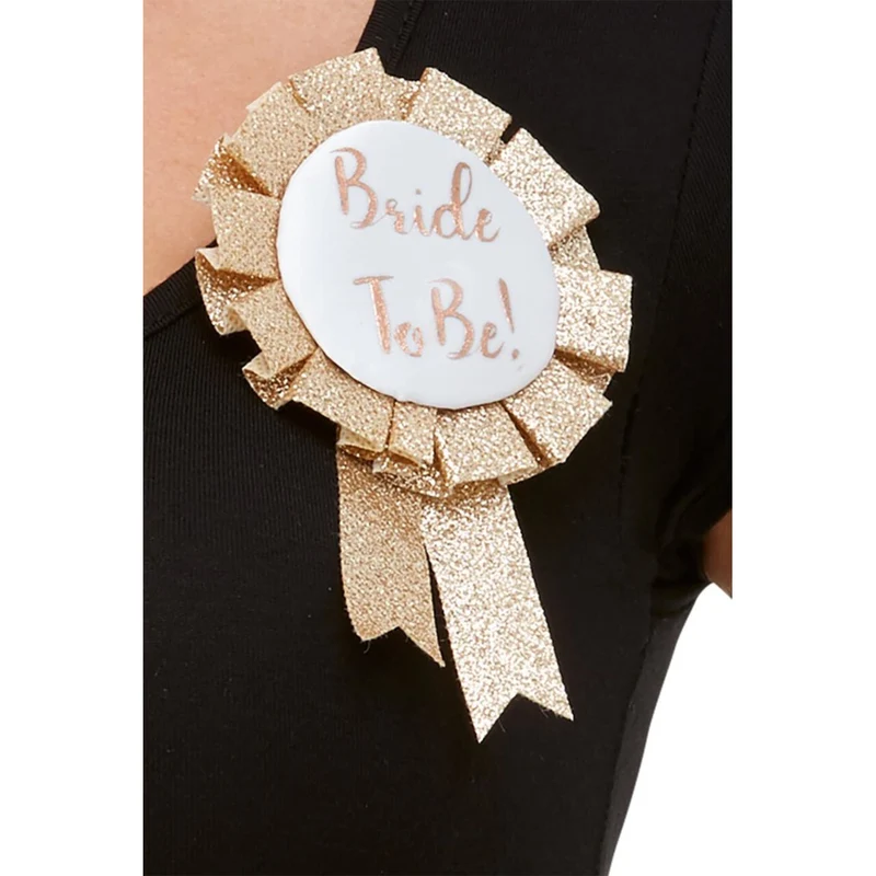 Bride To Be Broche Glitter Goud