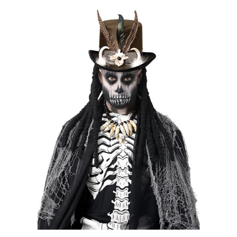 Voodoo Heks Duistere Magie Hoed Zwart Bruin