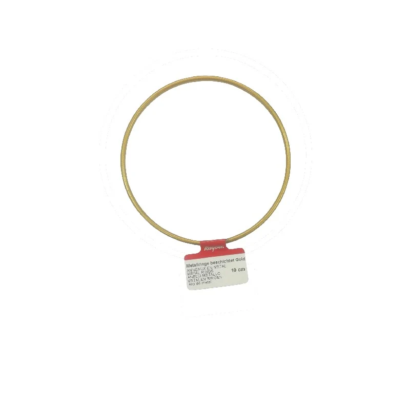 Metalen ring - 10 cm - goudkleurig
