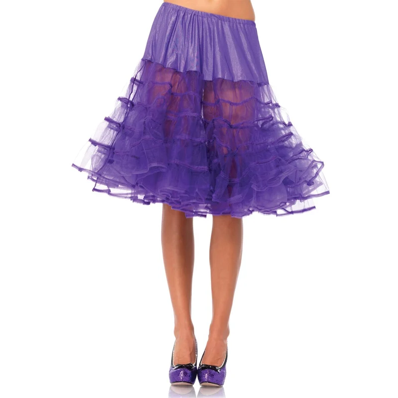 Medium Lange Petticoat Paars