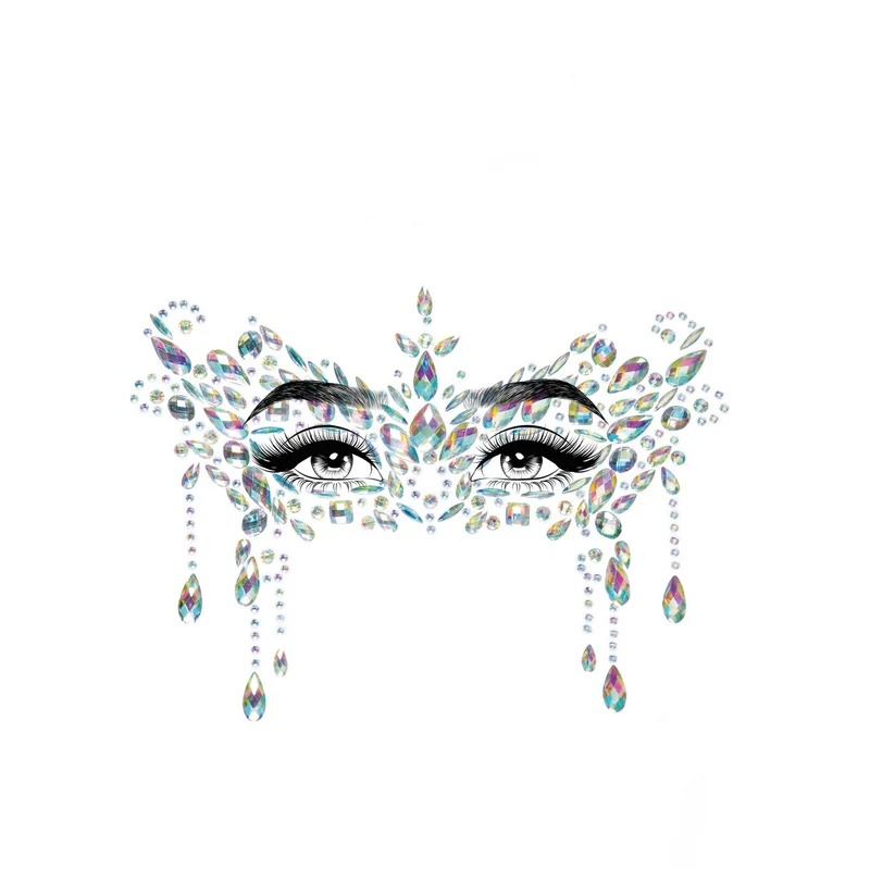 Masquerade Face Jewels Sticker