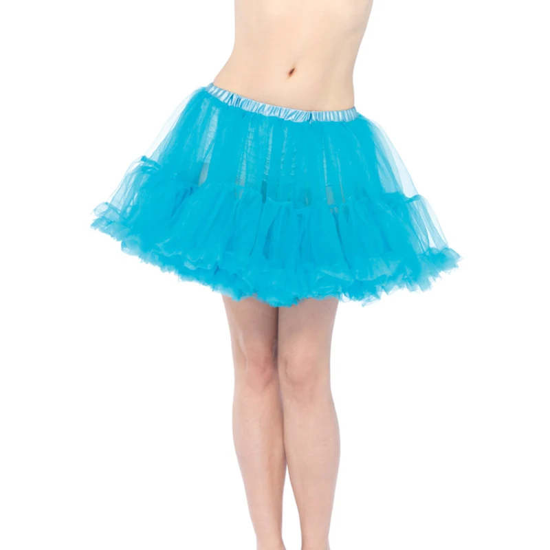 Basic Petticoat Met Twee Lagen Aqua