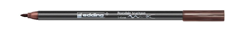 edding 4200 porcelain brushpen - 1 tot 4 mm - bruin