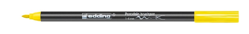 edding 4200 porcelain brushpen - 1 tot 4 mm - geel