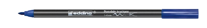 edding 4200 porcelain brushpen - 1 tot 4 mm - blauw