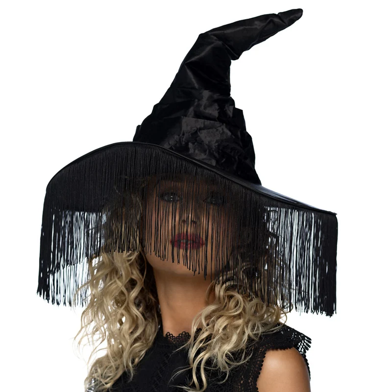 Heksenhoed Wicca Met Franjes