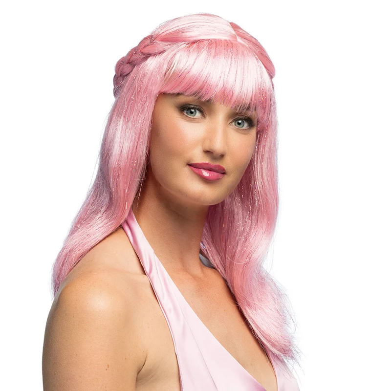 Pruik Pink Sweety