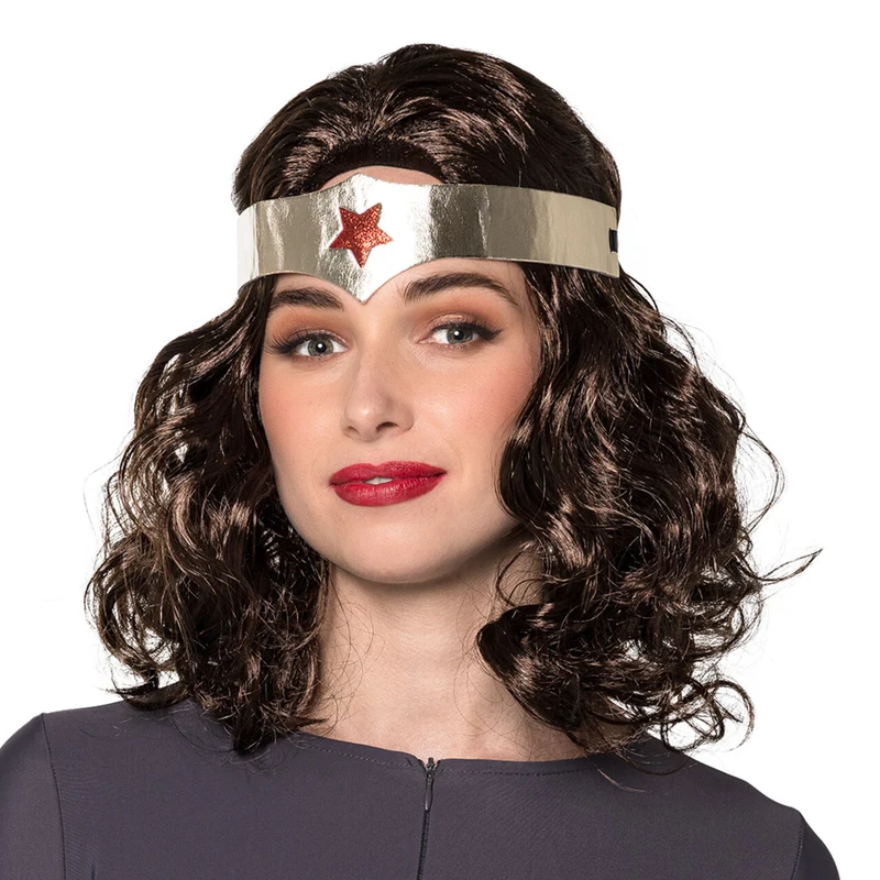Pruik Superheldin Met Hoofdband