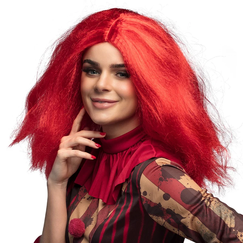 Pruik Rode Clownette