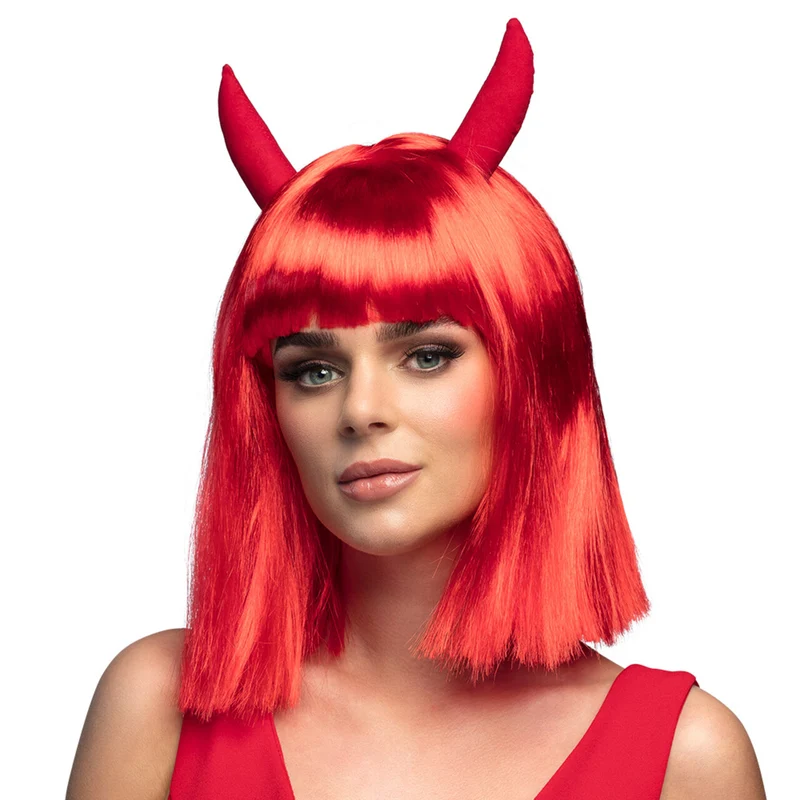 Pruik Spicy Devil Rood