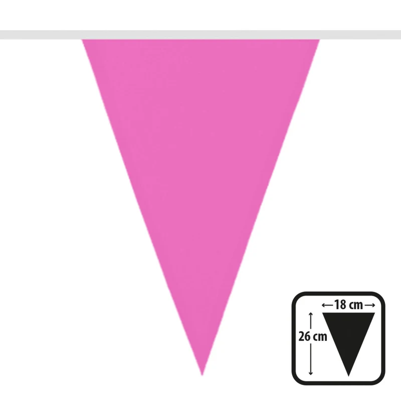 Vlaggenlijn Donker Roze 6 Meter