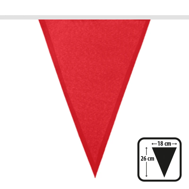 Polyester Vlaggenlijn Rood 6 Meter
