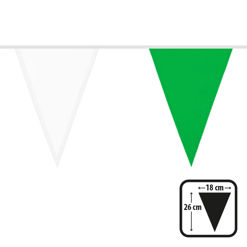 Feest Vlaggenlijn Groen Wit