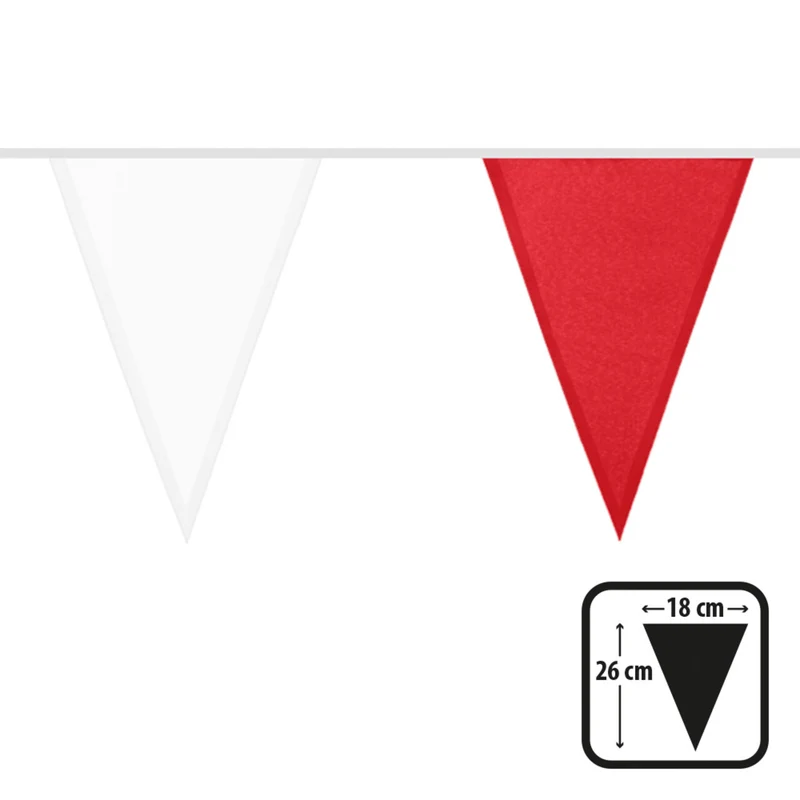 Feest Vlaggenlijn Rood Wit