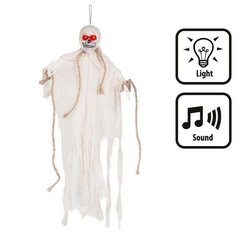 Hangdecoratie Skeleton Ghost Met Licht En Geluid
