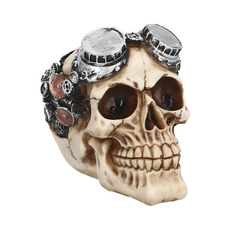 Steampunk Tijdreiziger Skull Decoratie