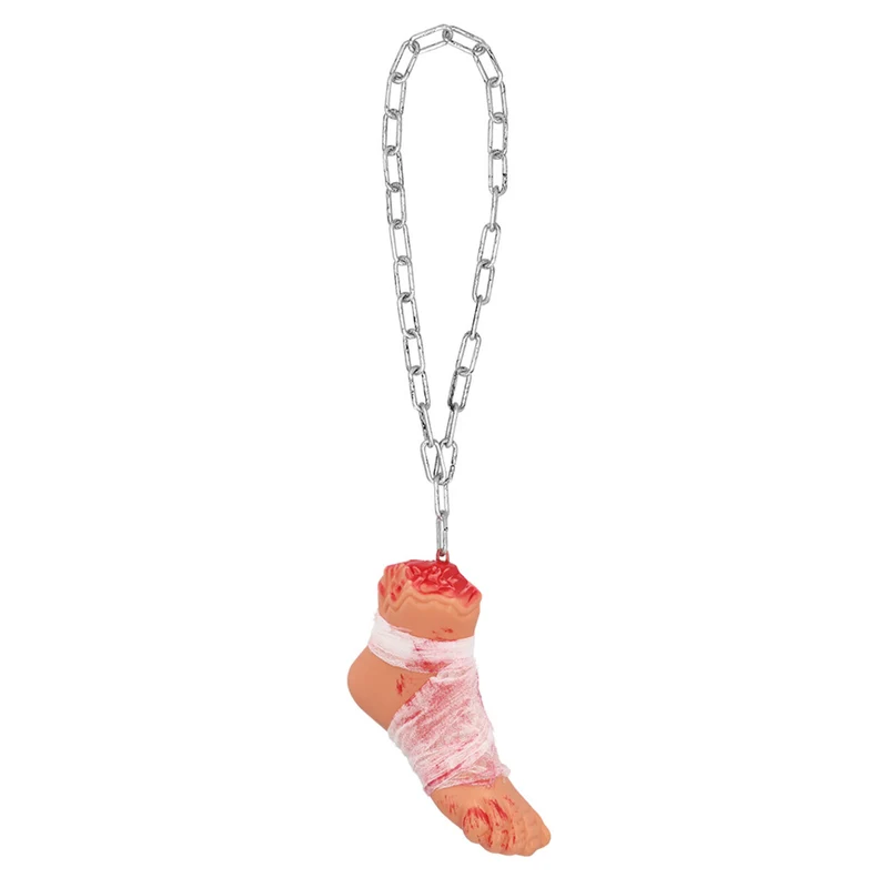 Decoratie Bloederige Voet Met Ketting