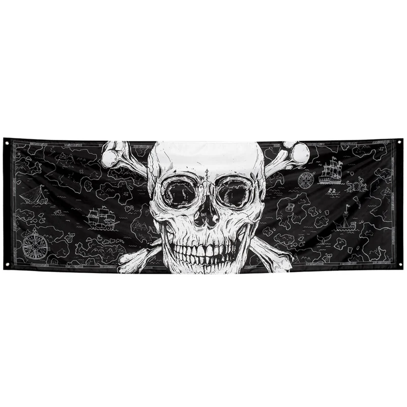 Piraten Banner Doodshoofd