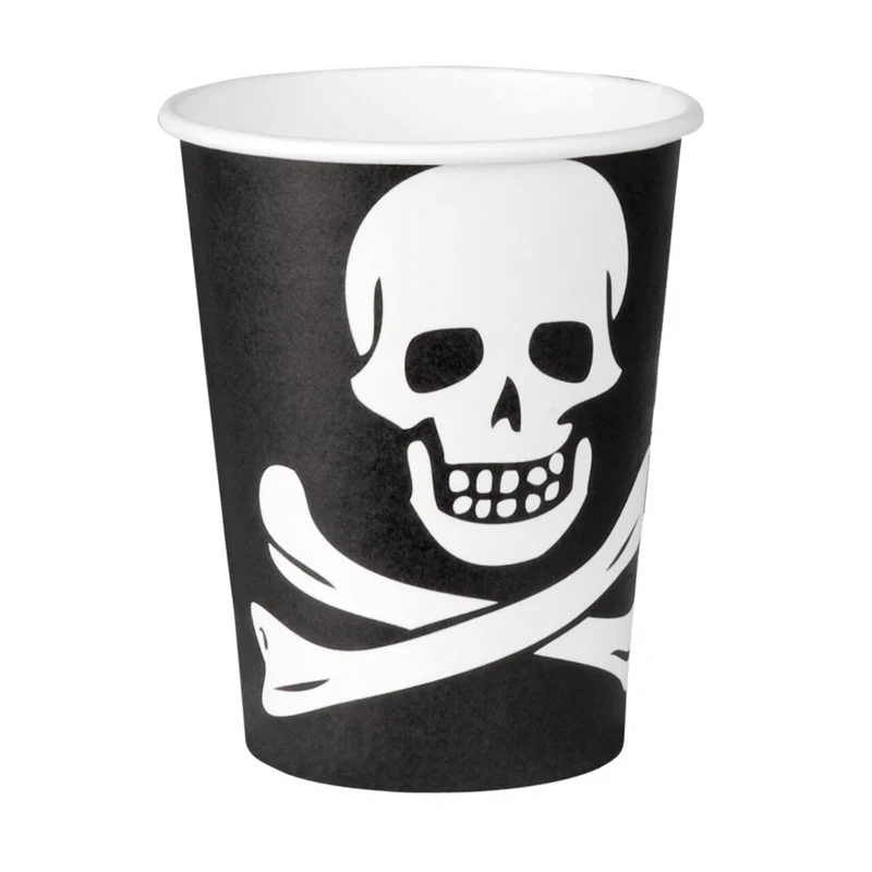 Piraten Classic Skull Bekertjes 10 Stuks