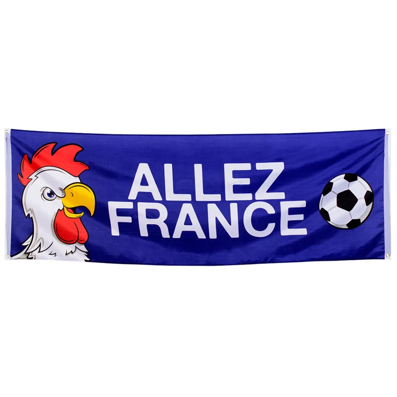 Banner Voetbal Vlag Frankrijk Allez France