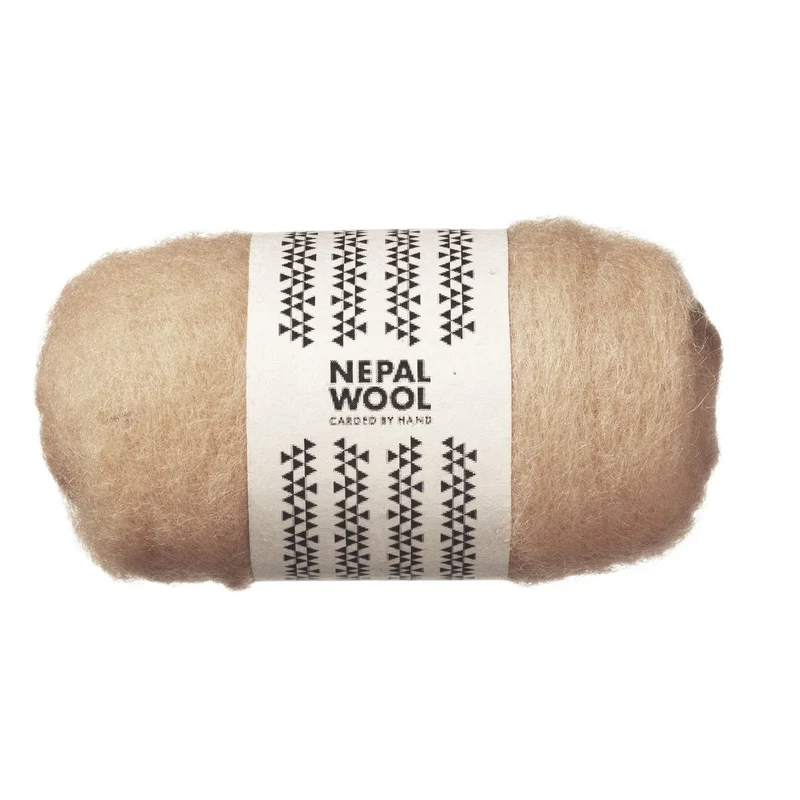 Nepal Wool lamswol - 50 gram - beige