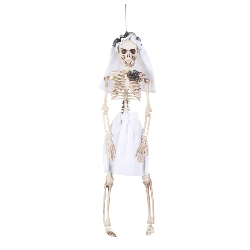 Hang Decoratie Pop Skelet Bruid Eva Wachtlang