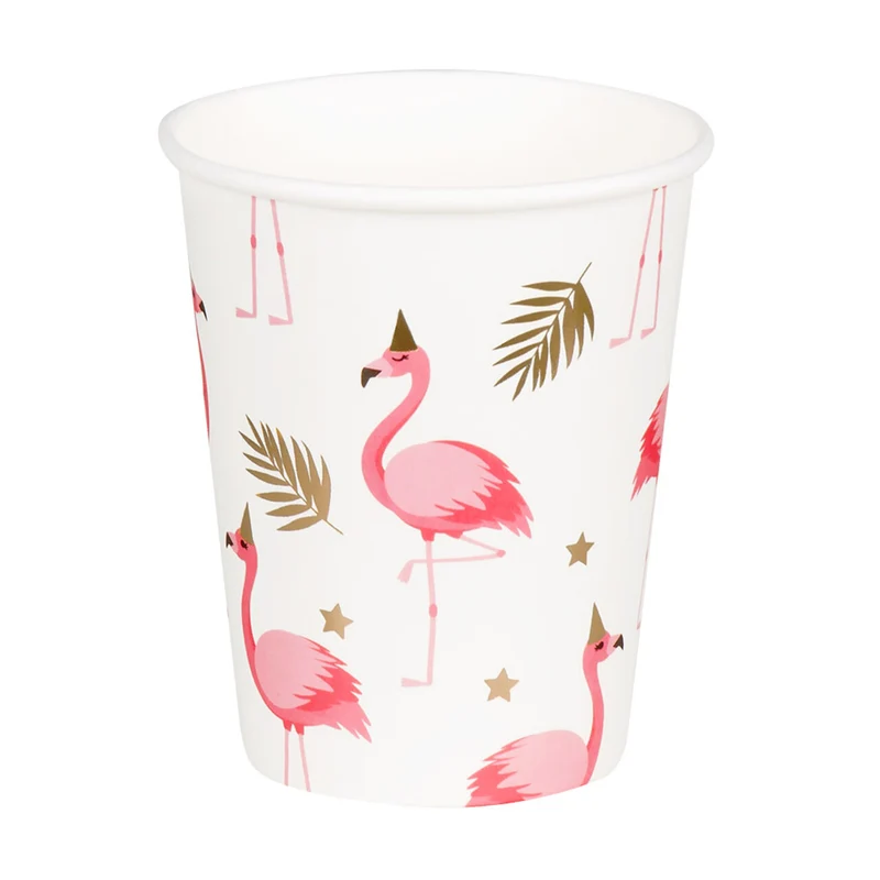 Flamingo Party Bekers 10 Stuks