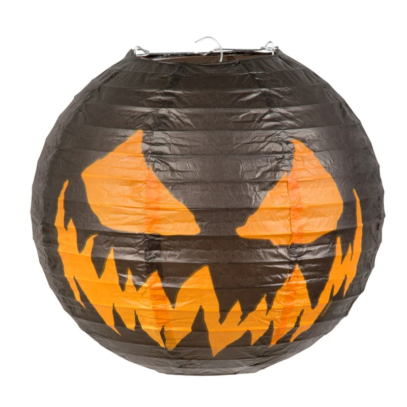 Papieren Lampion Creepy Pumpkin