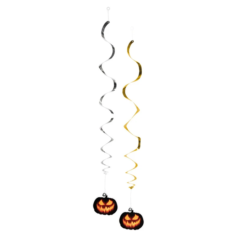 Hangdecoratie Slinger Creepy Pumpkin 2 Stuks