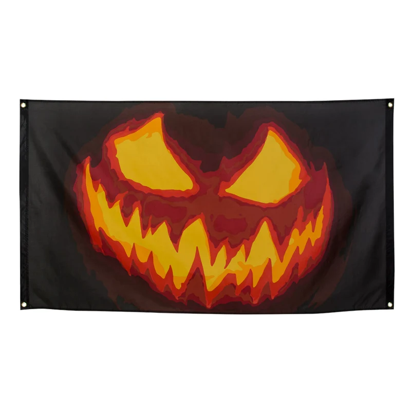 Grote Vlag Creepy Pumpkin