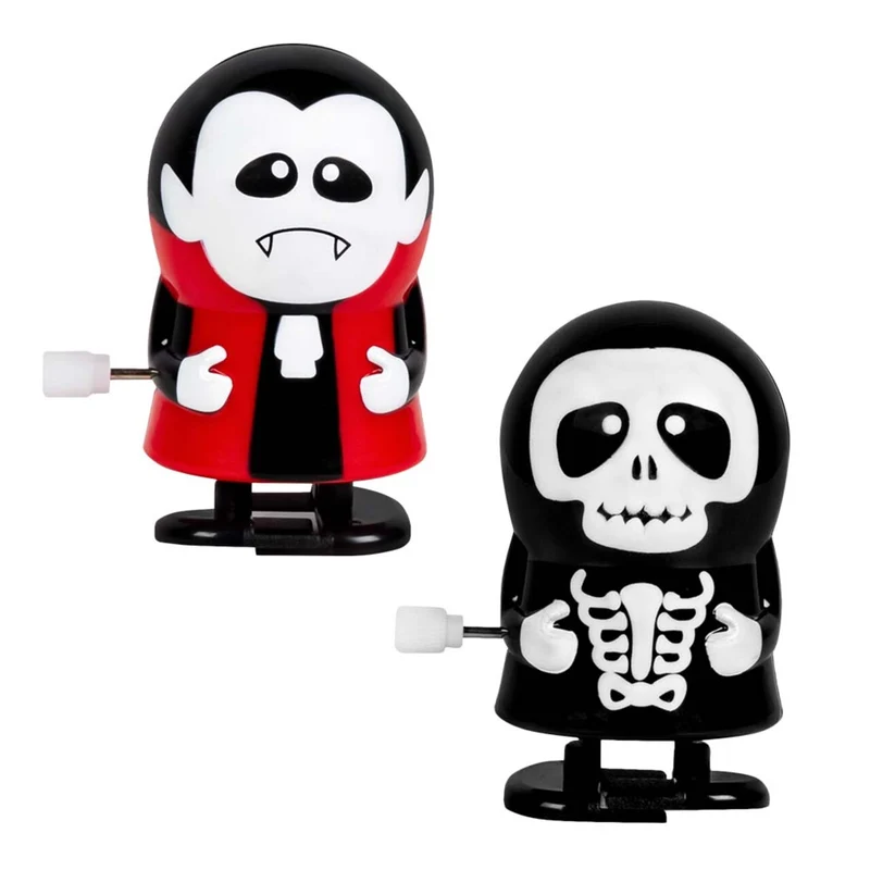 Set 2 Opwindfiguurtjes Halloween Vampier En Skelet