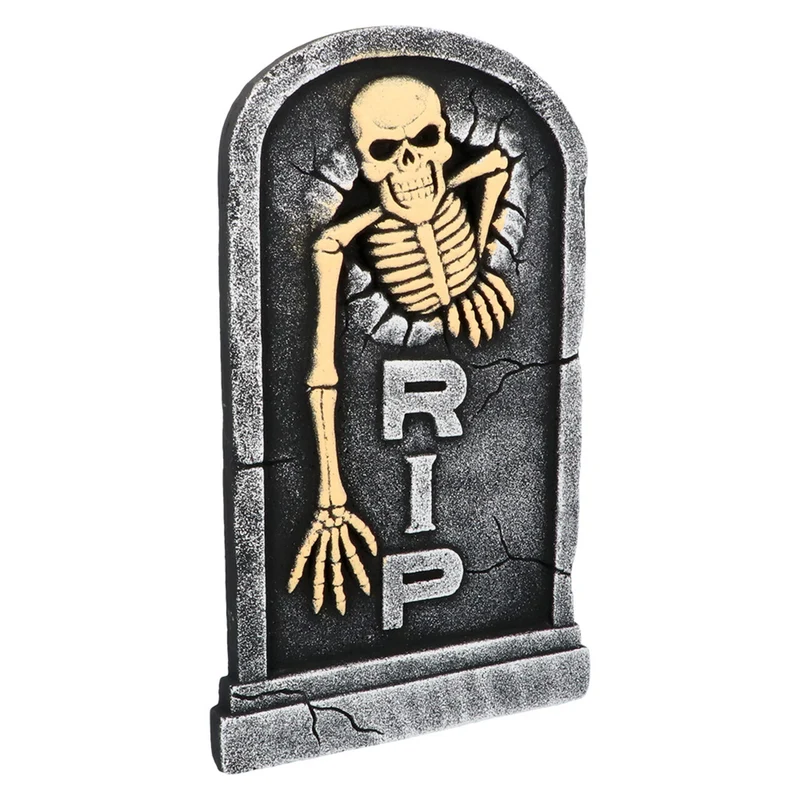 Grafsteen Skull Rip Decoratie
