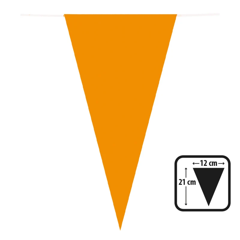 Lange Vlaggenlijn Oranje Feest 10 Meter